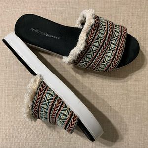 REBECCA MINKOFF. Slip on sandals. Women’s size 7
